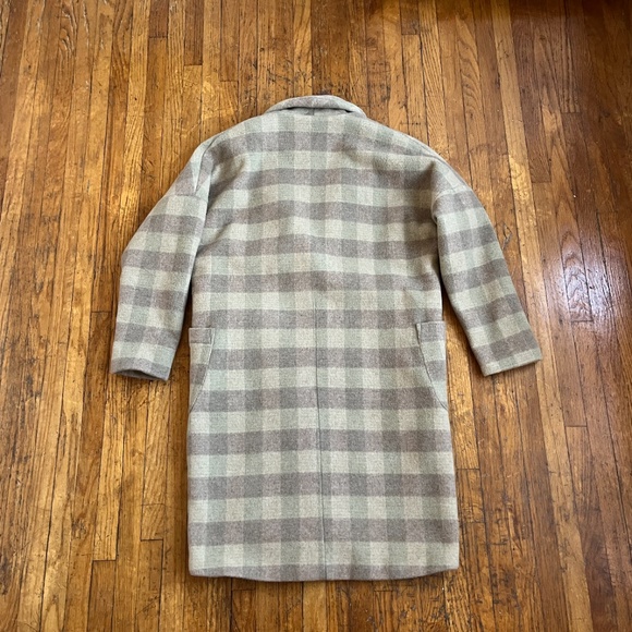 Valerie Dumaine Avel Coat - Size M - Brown Plaid - Picture 7 of 14